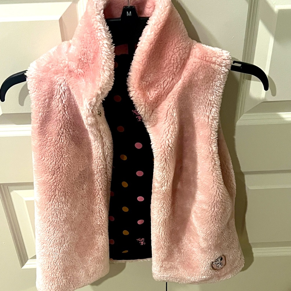 Peanuts Pink Faux Fur Vest